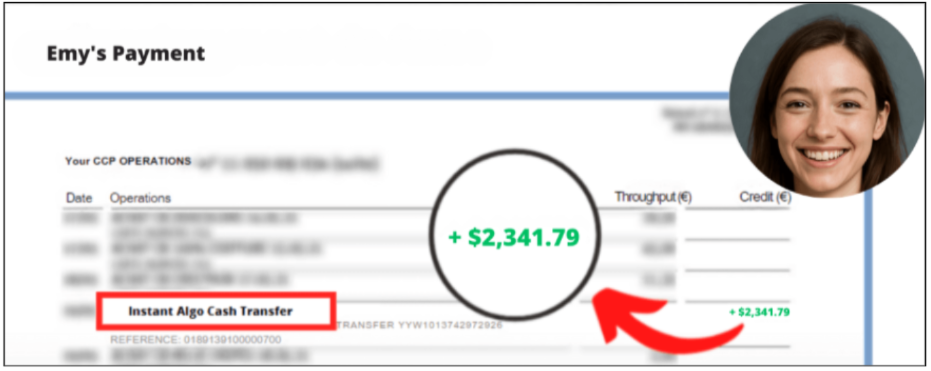 Instant Cash Algorithm Customer Results