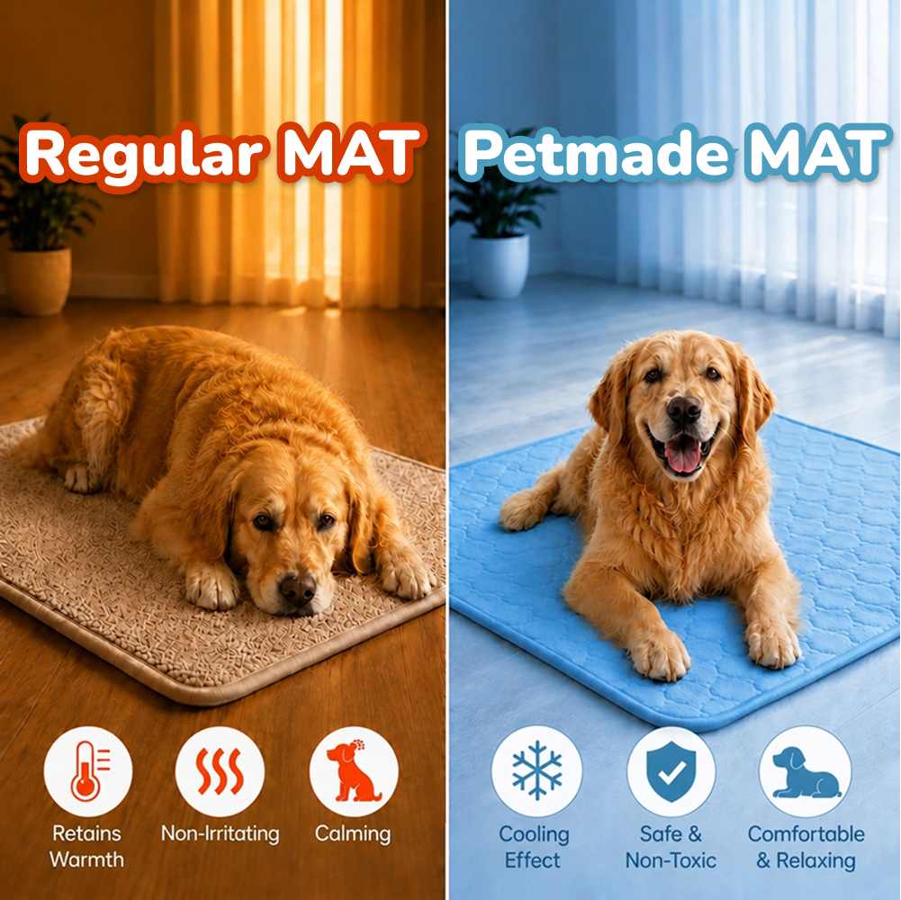 PetMade Cool Rest Before After